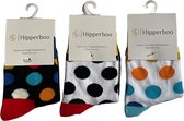 Hipperboo® - The Kids - Chaussettes Kids - 3 paires - 1-2 ans - Taille 20-24 - Pois