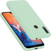 Cadorabo Hoesje voor Huawei Y7 2019 / Y7 PRIME 2019 in LIQUID LICHT GROEN - Beschermhoes gemaakt van flexibel TPU silicone Case Cover