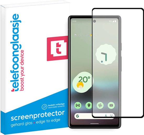 Google Pixel 6a screenprotector glas Volledig Dekkend