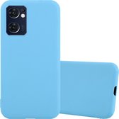 Cadorabo Hoesje geschikt voor Oppo FIND X5 LITE / Reno7 5G in CANDY BLAUW - Beschermhoes gemaakt van flexibel TPU silicone Case Cover