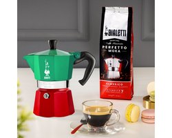 Bialetti Moka Express Italia - Percolator - 3 kops - Aluminium
