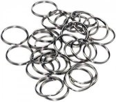 Benson Sleutelringen van metaal - 20 stuks - 10 x 24mm en 10 x 28mm