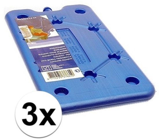 3 platte koelbox koelelementen blauw van Icepeak — afbeelding 2