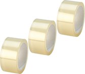 3x Rollen Verpakkingstape - Transparant - 3x 55 m x 48 mm