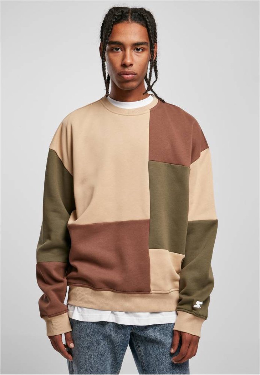 Starter Black Label Crewneck sweater/trui -S- Patchwork Multicolours