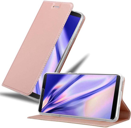 Étui Cadorabo pour Cubot J3 PRO en CLASSY ROSE GOLD - Étui de protection avec fermeture magnétique