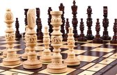 Chess the Game - Luxe houten schaakspel - Handgemaakt - Groot formaat- Eyecatcher!!