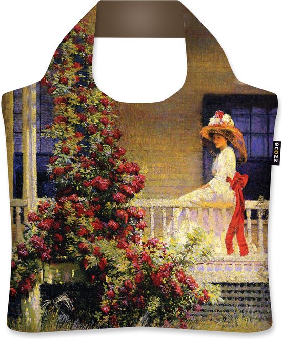 Ecozz tas - Philip Lesie Hale - The Crimson Rambler - met rits - 46x41 cm