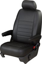 Pasvorm stoelhoezen set (stoel en stoel) Mercedes Sprinter 2018 t/m heden (COMFORTLINE STOEL voor bestuurder en passagier) - Kunst leer zwart