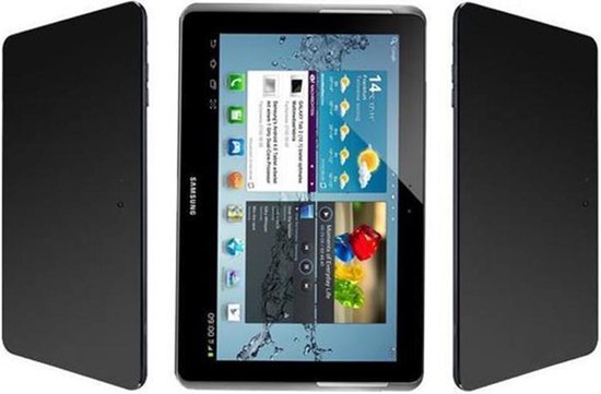 Cadorabo Schermbeschermers geschikt voor Samsung Galaxy Tab 2 (10.1 inch) - Beschermende folies in HOOG HELDER - PRIVACY privacy folie (functie ALLEEN bij verticale positie)