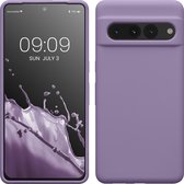 kwmobile telefoonhoesje geschikt voor Google Pixel 7 Pro - Hoesje met siliconen coating - Smartphone case in violet lila