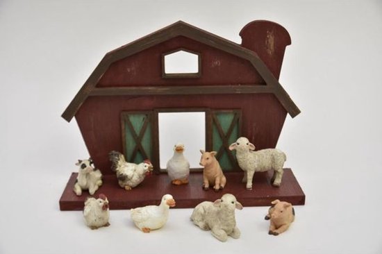 Articles de Pâques - Ferme avec Animaux 10 pièces