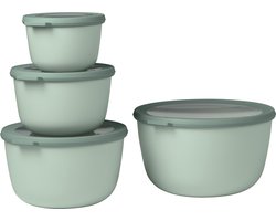 Mepal - Multikom Cirqula vershouddoos set - 500 + 1000 + 2000 + 3000 ml - Rond - Nordic sage
