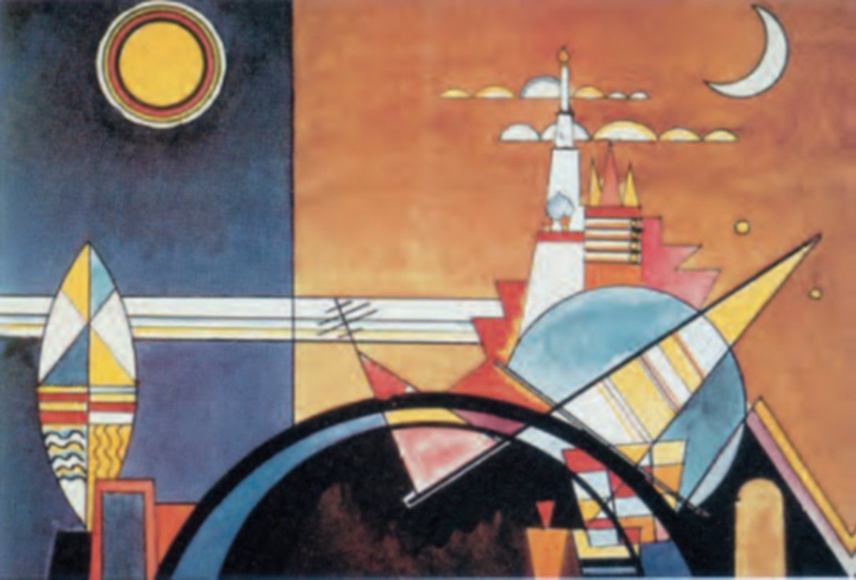 Catch Projecten Wassily Kandinsky - The Great Tower of Kiev - Kunstposter - 60x80 cm Multicolor