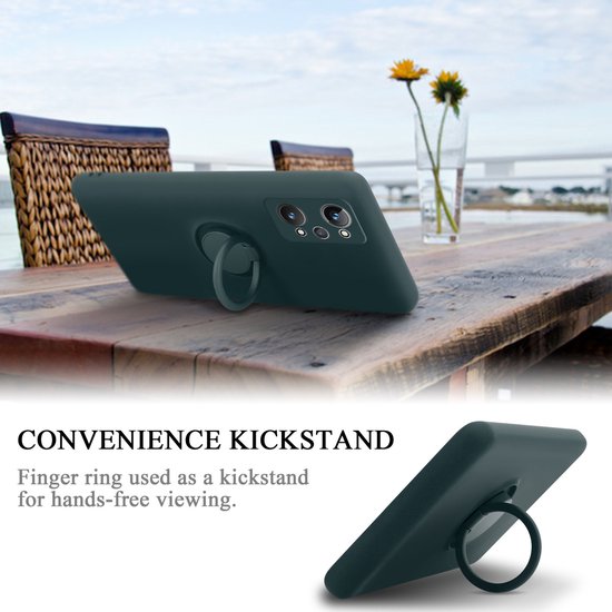 Coque Cadorabo pour Realme GT 2 / GT Neo 2 en VERT LIQUIDE - Coque de protection en silicone TPU souple avec anneau