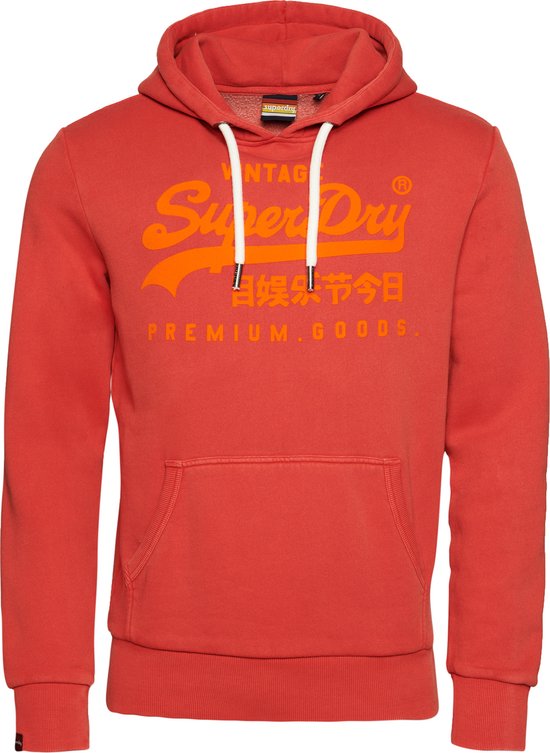 Superdry Vintage Vl Neon Hood Heren Trui - Rood - Maat S