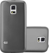 Cadorabo Hoesje voor Samsung Galaxy S5 / S5 NEO in METALLIC GRIJS - Beschermhoes gemaakt van flexibel TPU silicone Case Cover