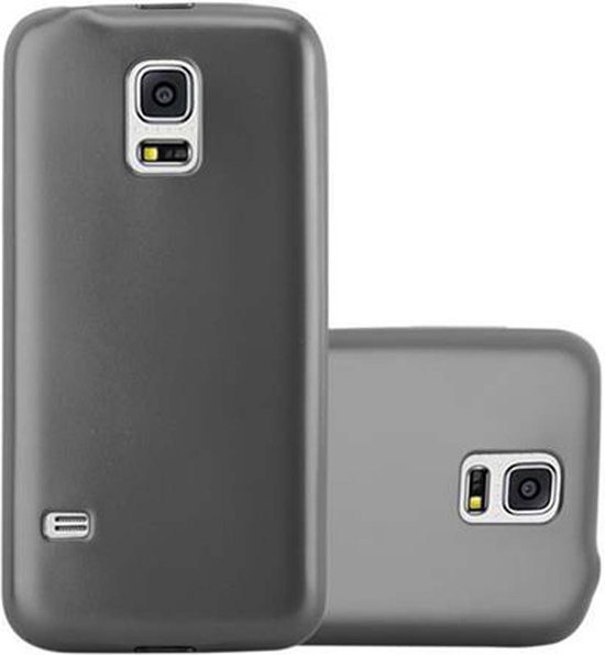 Coque Cadorabo pour Samsung Galaxy S5 / S5 NEO en GRIS MÉTALLIQUE - Coque de protection en silicone TPU souple