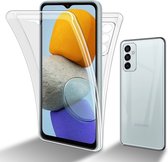 Cadorabo Hoesje geschikt voor Samsung Galaxy M23 5G in TRANSPARANT - 360° Full Body Case Cover Beschermhoes Voor- en achterbescherming, all-round bescherming met displaybescherming