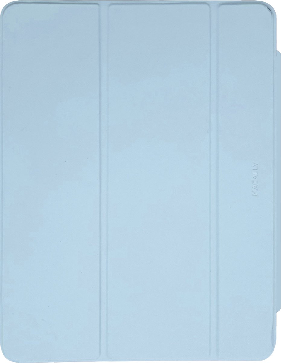 Macally BSTAND7V2-BL beschermhoes met standfunctie voor 10,2-inch iPad (9e gen. 2021, 8e gen./2020, 7e gen./2019) - Licht blauwe voorkant, doorzichtige achterkant
