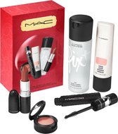 MAC A COCKTAIL OF BEST-SELLERS KIT 5- Set Matte Lipstick + Eye Shadow + Strobe Cream + Mascara + Fix+