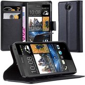 Étui Cadorabo pour HTC Desire 300 en PHANTOM BLACK - Housse de protection avec fermeture magnétique, fonction support et poche pour cartes Book Case Cover Etui