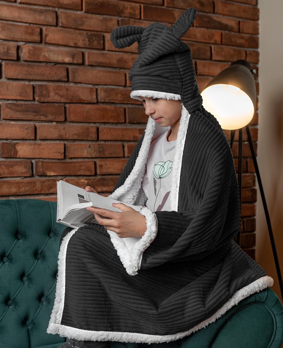 Zydante Home® - Kids Cape - Corduroy Rib - Grijs