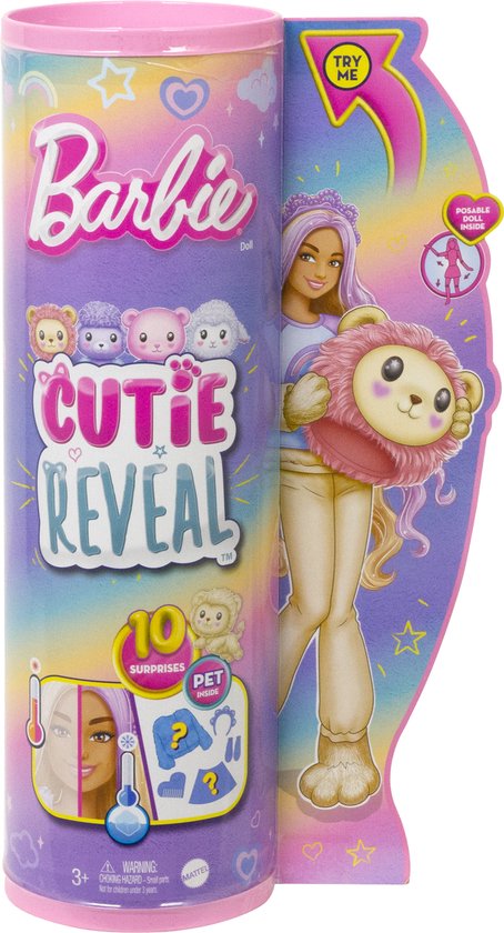 Foto: Barbie cutie reveal leeuw barbiepop