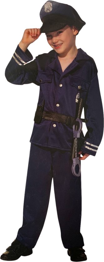 tentoonstelling Onbevreesd Diploma Politie kostuum outfit kinderen - 7-delig - Maat 98/104 – Carnavalskleding  | bol.com