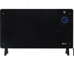 JASUN--GH-20E-APP,JASUN Smart Convection Heater, two heating levels 1000 or 2000W, SmartHeat Design: WiFi-verbinding, LED-display, 24-uurs timer, 2 verwarmingsniveaus: 1000/2000 W, IP24: spatwaterdicht, afstandsbediening, pianozwart