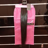 Straight - 18 inch, 45 cm - Weave - Haar Extensions - natuurlijk zwart - 1 bundel - One Donor - 100% Echt Haar