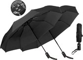 2x PD® - Automatische Mini Paraplu Opvouwbaar - Zwart - Mini Paraplu Handtas - Mini Paraplu Lichtgewicht - Miniparaplu