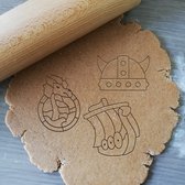 Koekjesvorm | 3-delige set | Viking | Drakkar Viking Boot - Viking Helm - Zee Monster | Cookie cutter | Uitsteekvorm | Bakvorm | 8cm