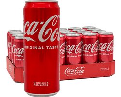 Frisdrank Coca Cola Regular blikje 0.33l - 24 stuks