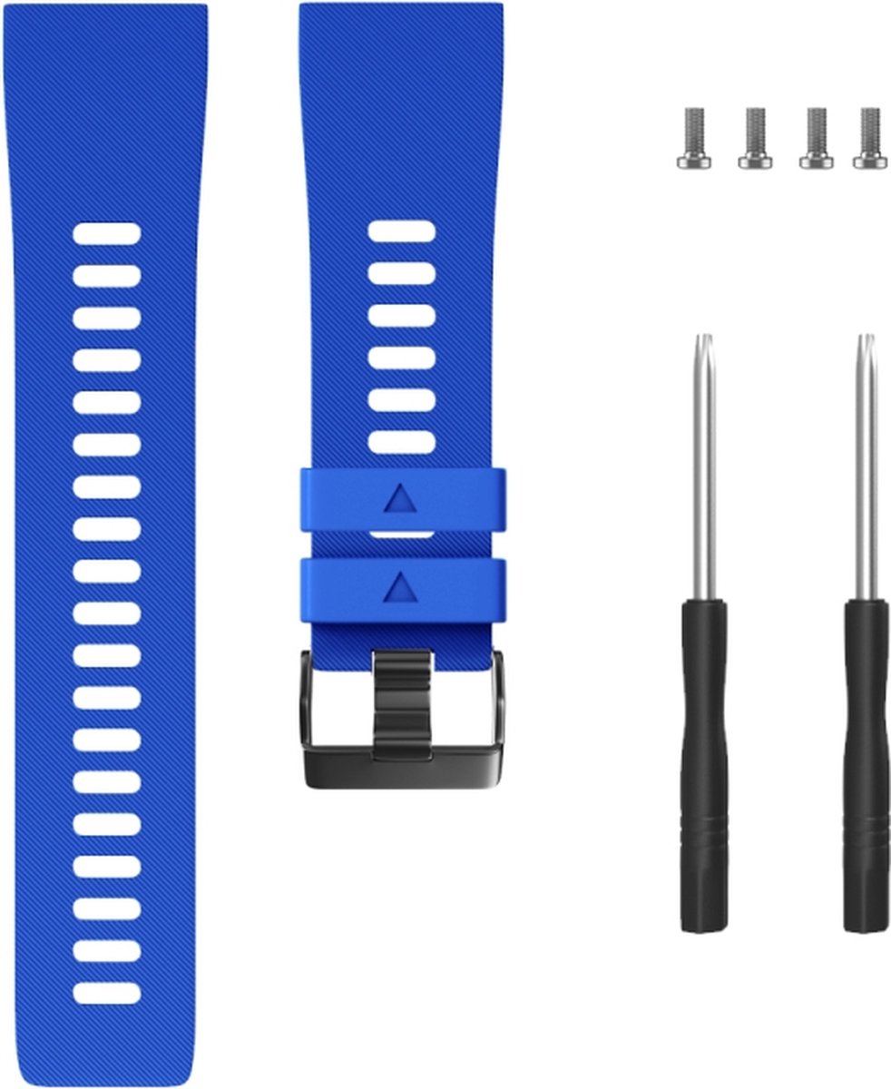 Siliconen bandje - geschikt voor Garmin Forerunner 30 / 35 - blauw