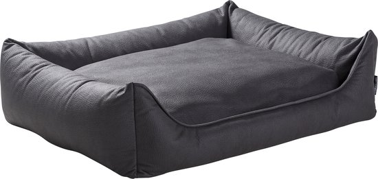 Maxxnobel Ultra Orthopedische Sofa Lederlook Zwart - Hondenbank - Xlarge