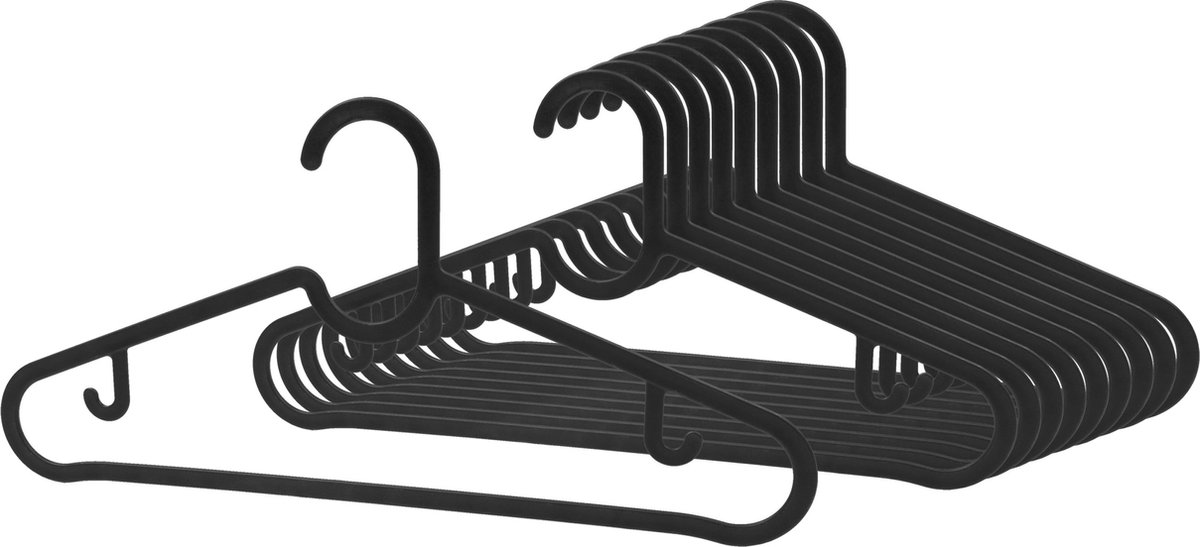 SPRUTTIG Zwarte kleerhangers / 40 stuks