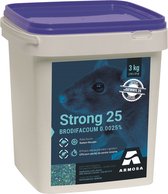 Strong 25 - 120 zakjes x 25 g - Krachtig professioneel ratten- en muizengif Viryl Strong graan 3kg