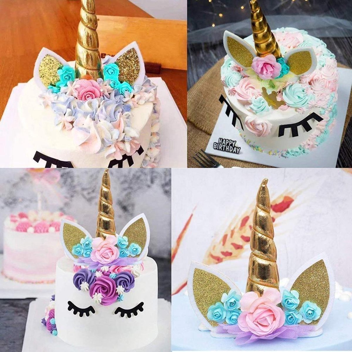 CHPN - Cake topper - Unicorn Cake Topper - Décoration Licorne