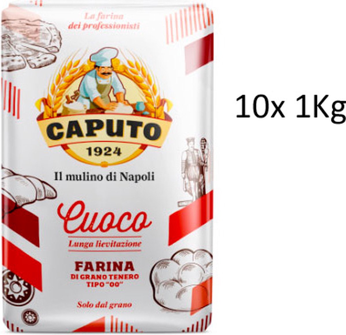 Farine Caputo Pizzeria Kg. 1 - Carton 10 Pièces : : Epicerie