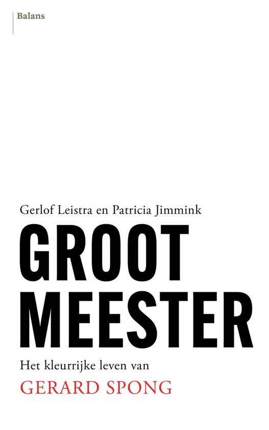 Grootmeester - cover