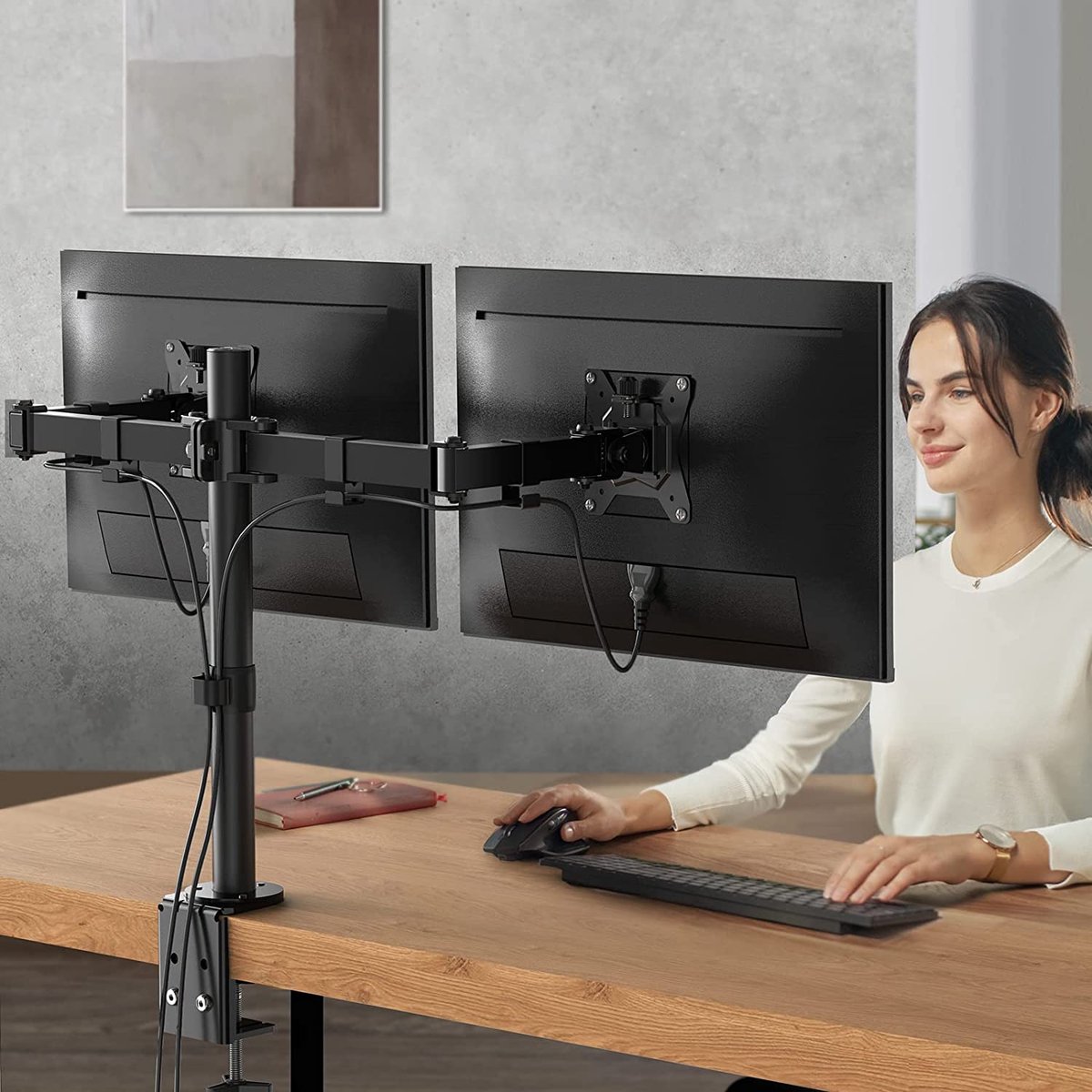 Support de moniteur de Luxe - Bras de moniteur - Ergonomique