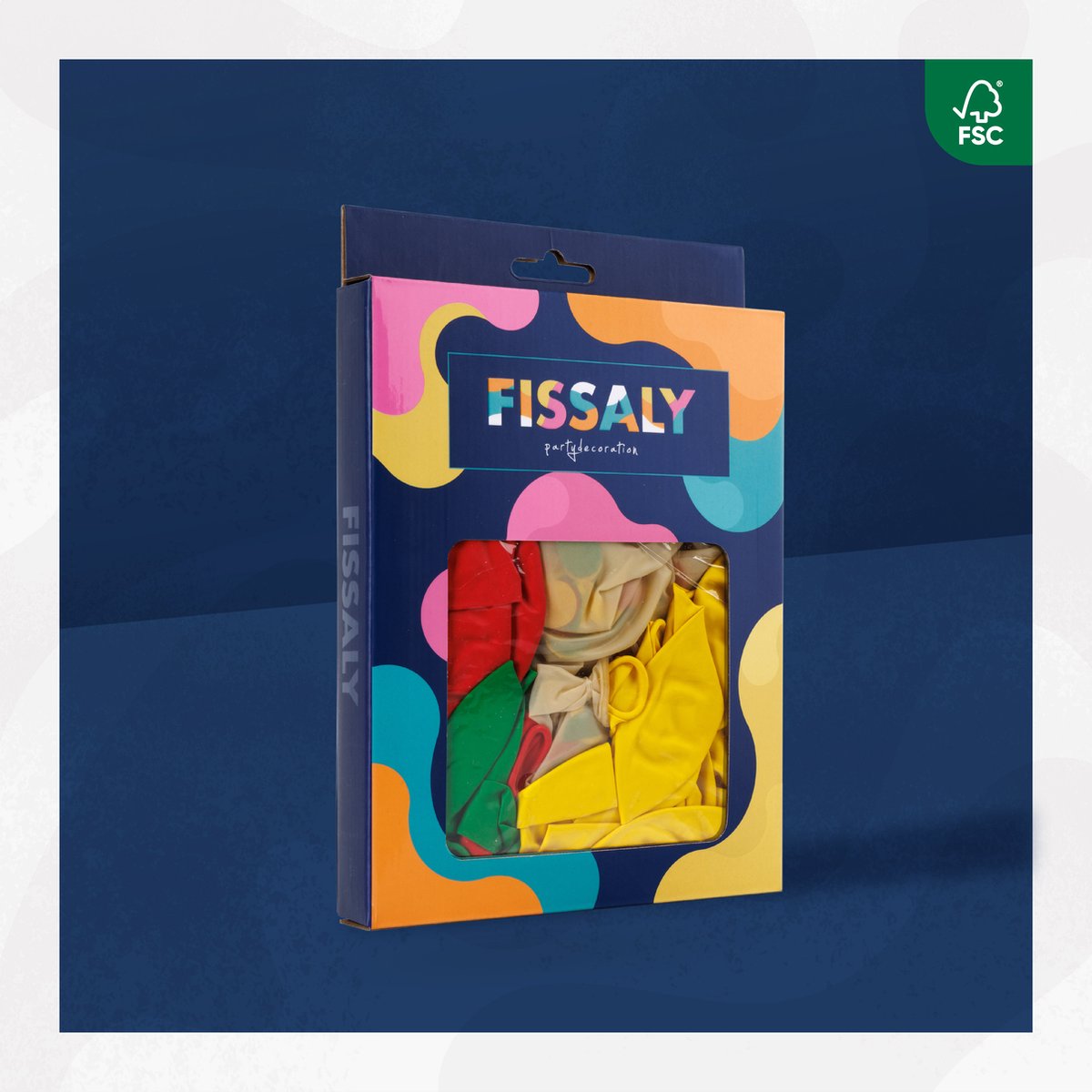 Fissaly 40 Stuks Rood, Geel & Groen Carnaval Helium Ballonnen met Lint – Versiering Decoratie – Papieren Confetti - Latex — afbeelding 9