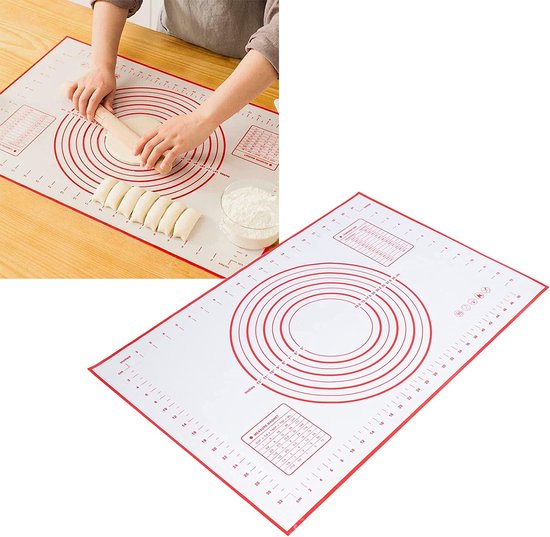 Miorkly Bakmat, grote deegmat, 70 x 50 cm, siliconenmat