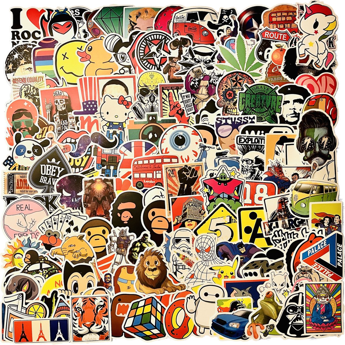 Premium Sticker Vinyl Pack [180 Stickers], Vinyl Graffiti Stickers voor ...