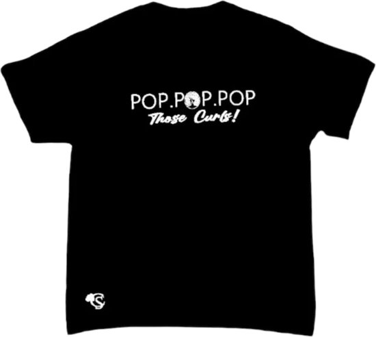 CurlyStuff T-Shirt - Pop,Pop,Pop Those Curls Maat L