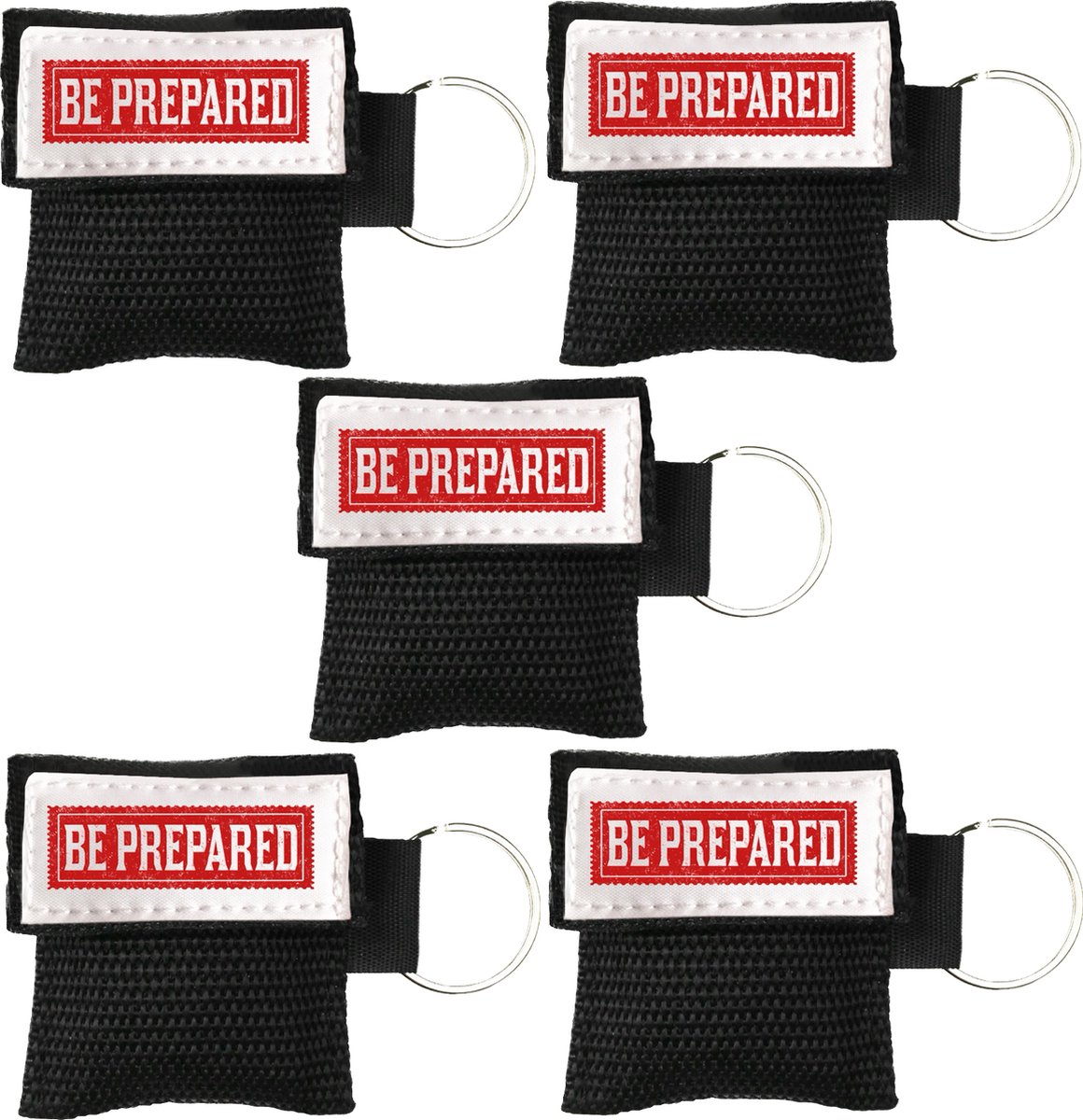 Goedkoopste 5x Kiss of Life - Beademingsmasker - Be Prepared - Zwart