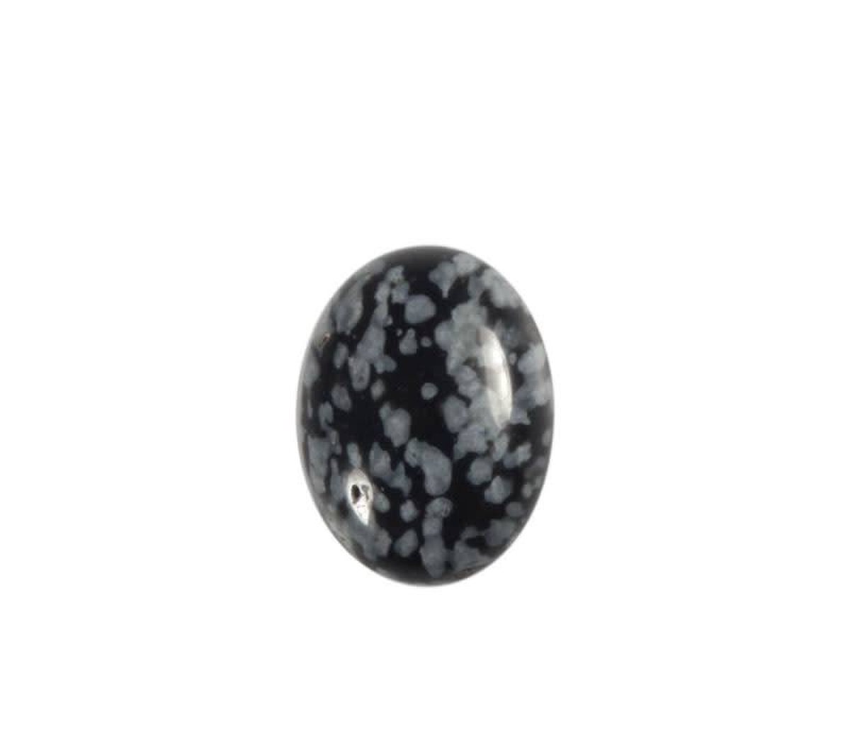 Obsidiaan (sneeuwvlok) cabochon ovaal 16 x 12 mm | bol.com