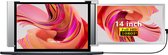 Lipa S14 14 inch portable monitor - Ook voor Windows en MacOS - Extra beeldscherm laptop - Draagbaar scherm - Computerscherm - Beeldscherm - Plug & Play - HDR- Freesync - Usb c en HDMI - Laptop: 14" - 17" - Dual Speakers - Met beschermhoes