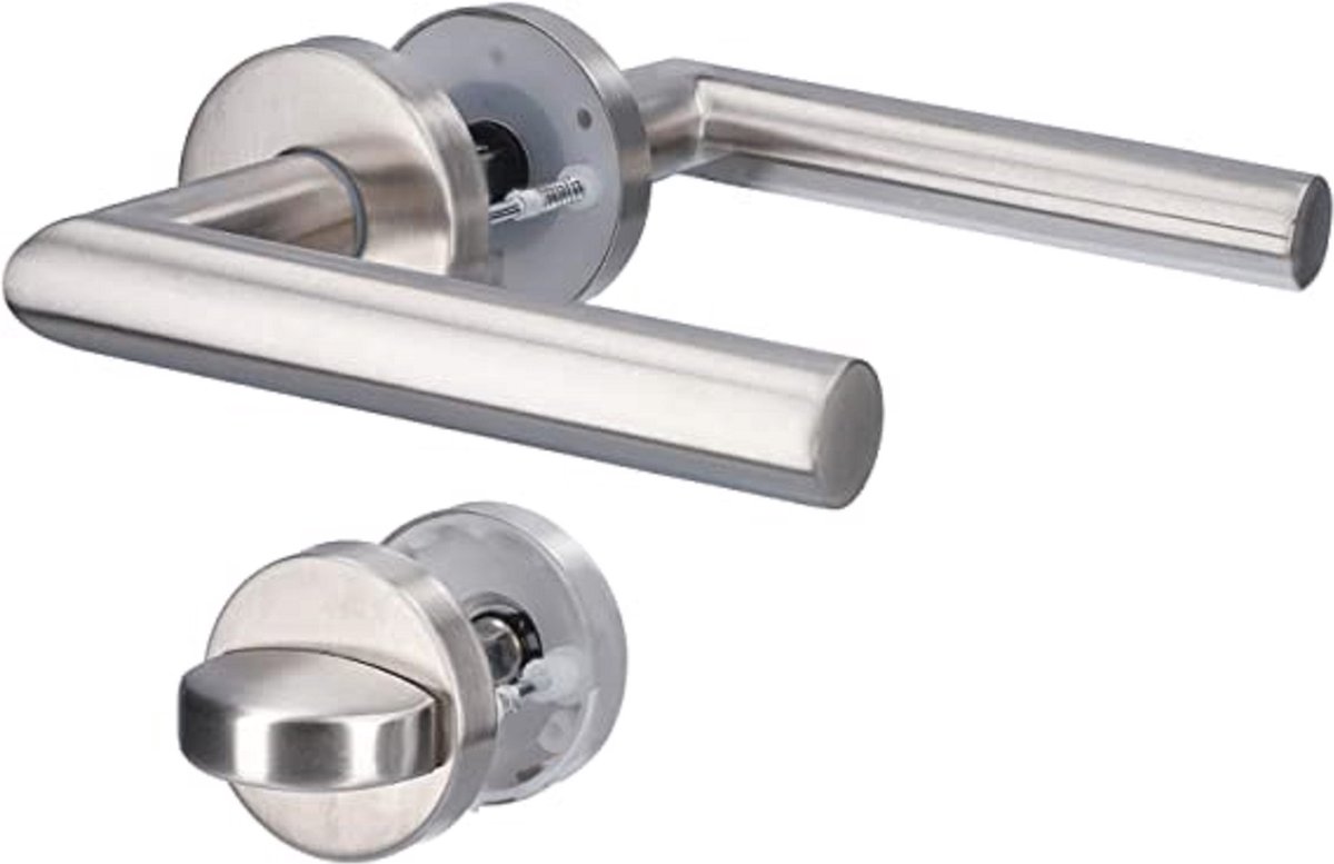 deurbeslag - house accessories Door handle stainless steel / voor toilets/badkamerdeuren | deurklink | deurkruk